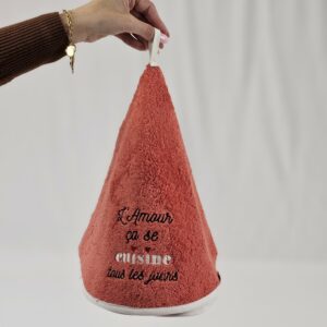 Torchon "L'Amour ça se cuisine tous les jours"