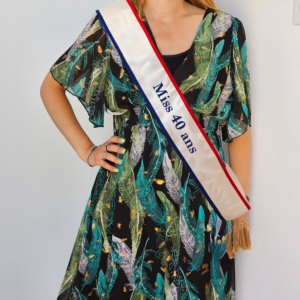 Écharpe "Miss 40 ans"