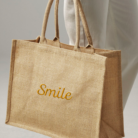 Sac toile de jute paillette_WM437_Madre script