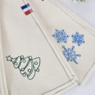 Serviette de table en lin Sapin _ Flocon