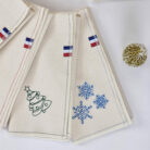 Serviette de table en lin Sapin_Flocon