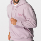 Sweat à capuche_JK295_ Madre script_coeur