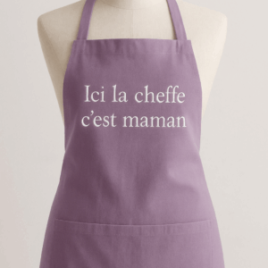 Tablier "Ici la cheffe c'est Maman"