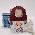 Bavoir bébé Renard arc en ciel