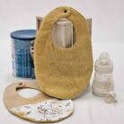 Bavoir bébé Renard fleur 2