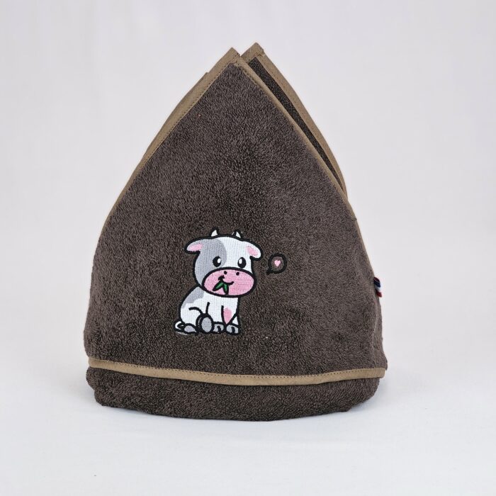 Cape de bain enfant bébé vache