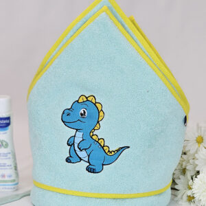 Cape de bain Dino Bleu