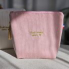 Pochette velour_ Rose