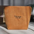 Pochette velour_ Rouille