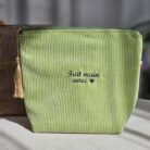 Pochette velour_ Vert
