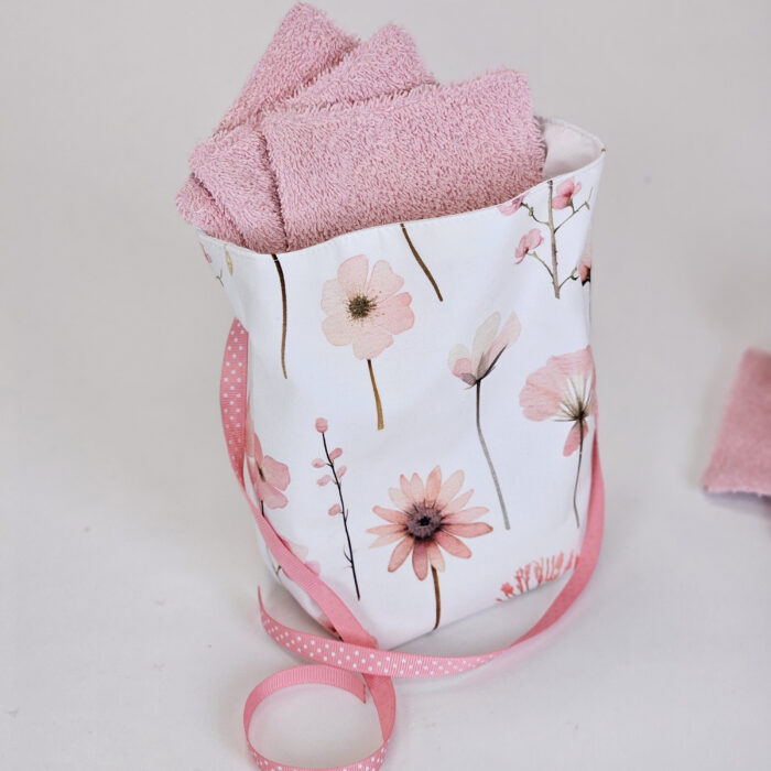 Pochette+10 cotons _ Fleurie Pochette+10 cotons _ Fleurie