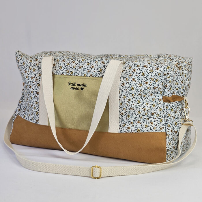 Sac a langer Fleur_marron