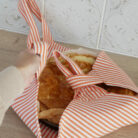 Sac plat à tarte rayés orange 2