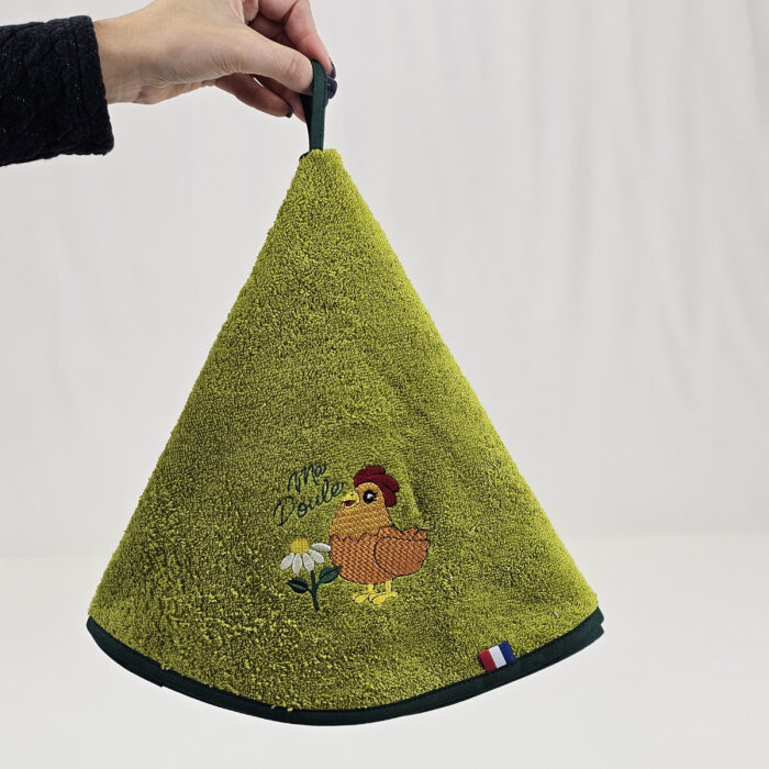 Torchon Vert_Vert Foncé_Poule