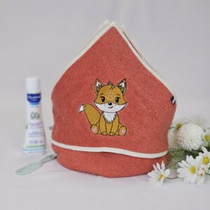 Cape de bain personnalisable Renard