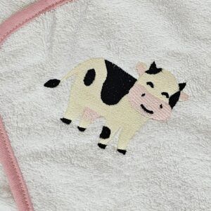 Cape de bain personnalisable Vache
