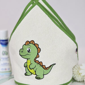 Cape de bain Dino vert