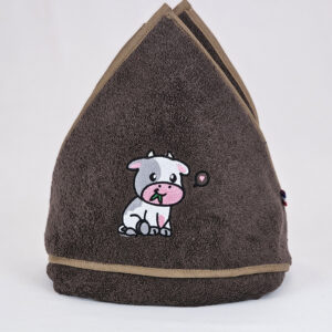 Cape de bain personnalisable Vachette