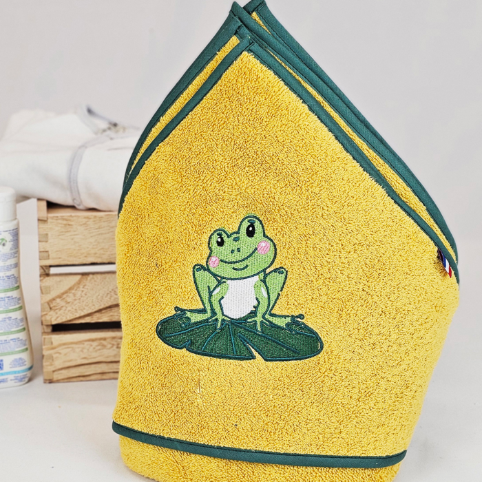 Cape de bain enfant bébé_grenouille Zoé