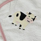 Cape de bain enfant bébé_vache blanche et noire 2