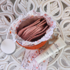 Pochette +10 cotons _Orange fleuri 3