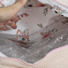 Sac a langer rose velour 2