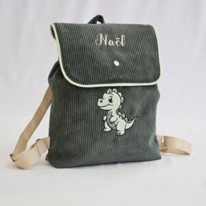 Sac à dos enfant personnalisé avec prénom brodé & dessin